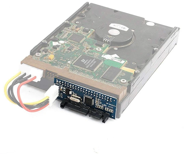Alt view image 3 of 6 - JMT 39 Pin IDE to SATA Connector SATA IDE Adapter 3.5 HDD IDE/PATA Hard Disk Adapter Converter Card with Data Power Cable