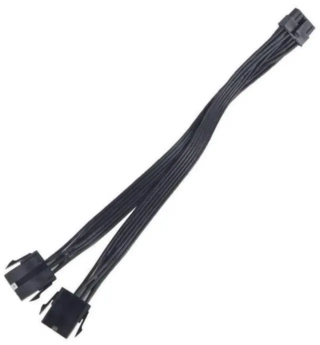 Alt view image 2 of 6 - JMT Dual PCIe 6/8 Pin Female to Mini 12 Pin Male GPU Power Adapter Cable Compatible with NVIDIA GeForce RTX 30 Series RTX 3080 RTX 3090 GPU (Single CPU)