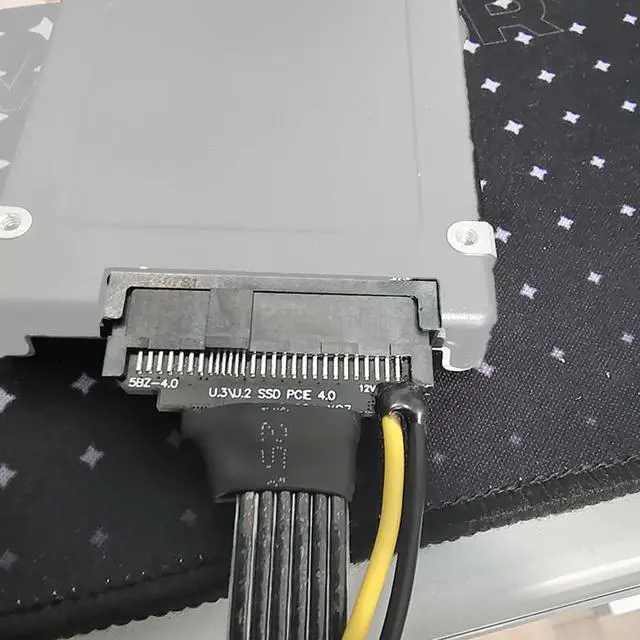 Alt view image 4 of 7 - JMT PCIE 4.0 M.2 to U.2 U.3 SSD Adapter Cable GEN4 High Speed with SATA Power Supply Compatible with?M2 NVME 2230 2242 2260 2280 SSD (20cm-M5ABZ)