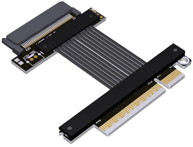 Main image of ADT-K87SF PCIe 5.0 x8 to SFF-8639 U.2 SSD Adapter Cable 128Gbps High-Speed Lossless Flex Extension Cable Compatible with U.2 NVMe SSD (K87SF-BK,15CM)