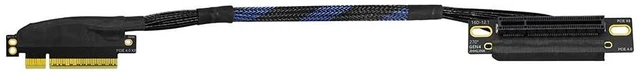 Main image of Narrow Version PCIe4.0 x8 to x8 Extension Cable 16GBS Rigid Cable Adapter Built-in Left/Right Ethernet Port for GPU AI Server GEN4-88AD4Z (30CM,Right Out Left in)