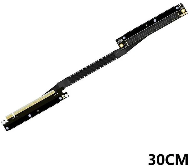 Alt view image 3 of 7 - ADT-K33U PCIe 5.0 x16 Graphics Card Extension Cable Dual Reverse 512Gbps Compatible with RTX50 RX90xx Series and New PCIe5.0 GPU (30cm,K33UR-RR)