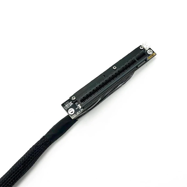 Alt view image 5 of 7 - ADT-K33U PCIe 5.0 x16 Graphics Card Extension Cable Dual Reverse 512Gbps Compatible with RTX50 RX90xx Series and New PCIe5.0 GPU (30cm,K33UR-RR)