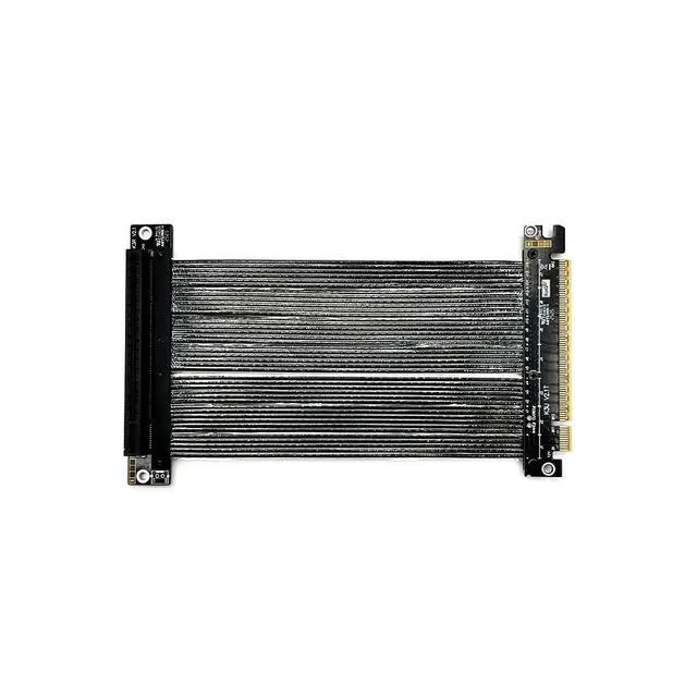 Alt view image 3 of 5 - ADT-K33U PCIe 5.0 x16 Extension Cable 512Gbps High Speed GPU Riser for PC Cases Servers ITX Builds Computer RTX5090 (K33UR-BK, 10CM)