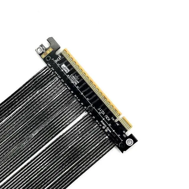 Alt view image 4 of 5 - ADT-K33U PCIe 5.0 x16 Extension Cable 512Gbps High Speed GPU Riser for PC Cases Servers ITX Builds Computer RTX5090 (K33UR-BK, 10CM)