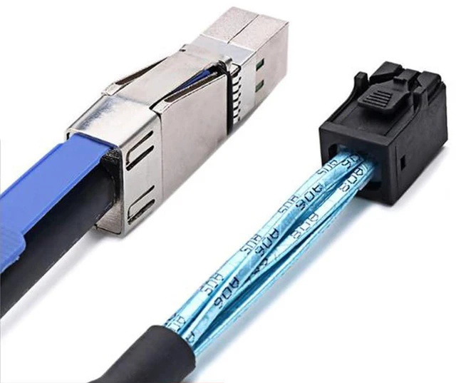 Alt view image 2 of 6 - MINI SAS HD SFF-8644 with IC to SAS HD SFF-8643 Server Stack Cable (SFF-8644 to SFF-8643,100cm)