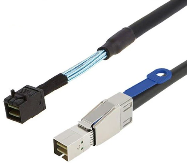Alt view image 6 of 6 - MINI SAS HD SFF-8644 with IC to SAS HD SFF-8643 Server Stack Cable (SFF-8644 to SFF-8643,100cm)
