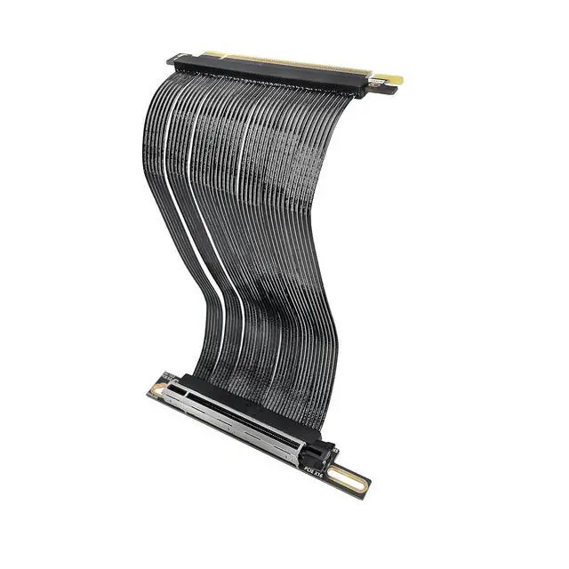 Alt view image 7 of 7 - PCIe 5.0 X16 64GB/s Extension Cable 90-Degree Right-Angle GPU Adapter Graphics Card GEN5 High Speed Cable 16AB5 for ATX Desktop Case (20CM)