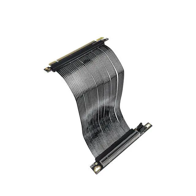 Alt view image 6 of 7 - PCIe 5.0 X16 64GB/s Extension Cable 90-Degree Right-Angle GPU Adapter Graphics Card GEN5 High Speed Cable 16AB5 for ATX Desktop Case (20CM)