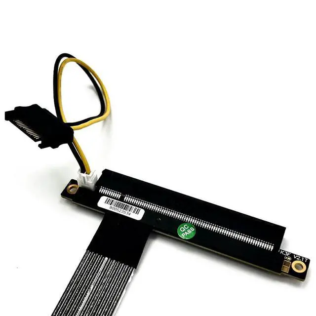 Alt view image 3 of 7 - ADT-K43SF M.2 NGFF to PCIe 5.0 x16 Extension Cable 128Gbps Compatible with NVMe STX Motherboard Graphics Card (K43SF-BK-5.0,15cm)