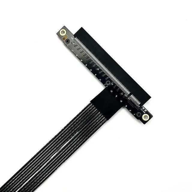 Alt view image 5 of 7 - ADT-K43SF M.2 NGFF to PCIe 5.0 x16 Extension Cable 128Gbps Compatible with NVMe STX Motherboard Graphics Card (K43SF-BK-5.0,15cm)