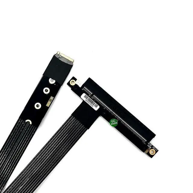 Alt view image 7 of 7 - ADT-K43SF M.2 NGFF to PCIe 5.0 x16 Extension Cable 128Gbps Compatible with NVMe STX Motherboard Graphics Card (K43SF-BK-5.0,15cm)
