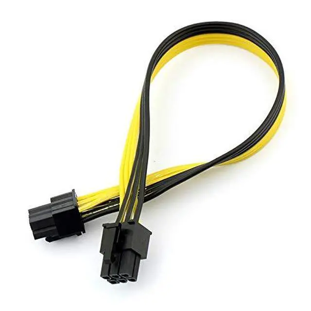 Alt view image 2 of 6 - JMT 1/2/4/10 PCS PCI-E 6P Male to 6Pin Male Graphics Video Card Cable DIY PCIE PCI-Express Power Cable BTC Extended Miner Mining Wire 18AWG (1 PCS)