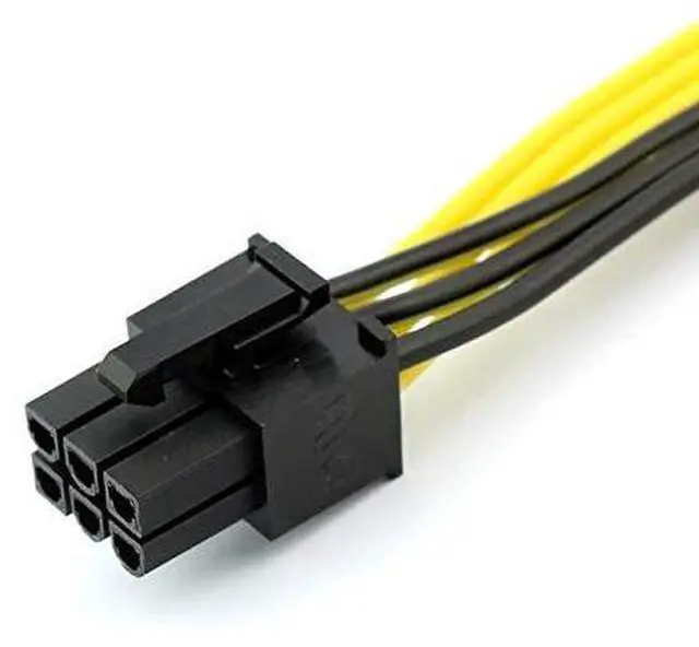Alt view image 3 of 5 - JMT 1/2/4/10 PCS PCI-E 6P Male to 6Pin Male Graphics Video Card Cable DIY PCIE PCI-Express Power Cable BTC Extended Miner Mining Wire 18AWG (10 PCS)