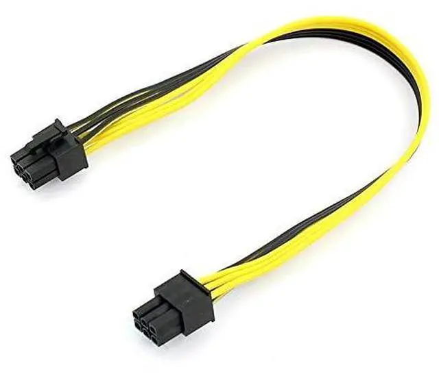 Alt view image 4 of 5 - JMT 1/2/4/10 PCS PCI-E 6P Male to 6Pin Male Graphics Video Card Cable DIY PCIE PCI-Express Power Cable BTC Extended Miner Mining Wire 18AWG (10 PCS)