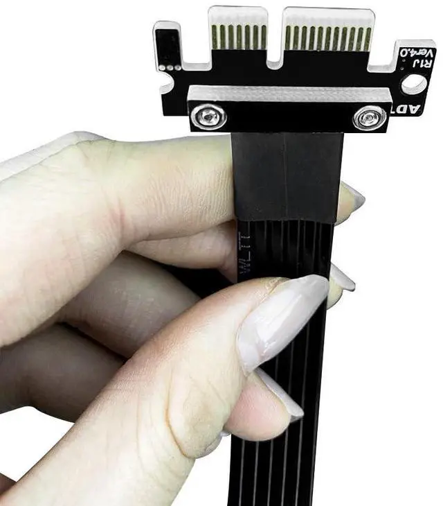 Alt view image 3 of 5 - ADT-M15JF PCIe 4.0 x1 to M.2 Wi-Fi Riser Cable 16G/BPS for NGFF Key-E Wire-Less Card Motherboard M.2 Wi-Fi Slot Adapter (M15JF,15cm)