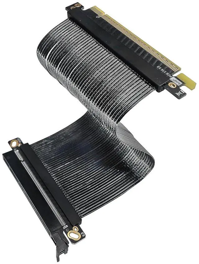 Main image of PCIe 5.0 X16 64GB/s Extension Cable 180-degree Parallel GPU Adapter Graphics Card GEN5 High Speed Cable 16AB5 for Computer Server Host (20CM)