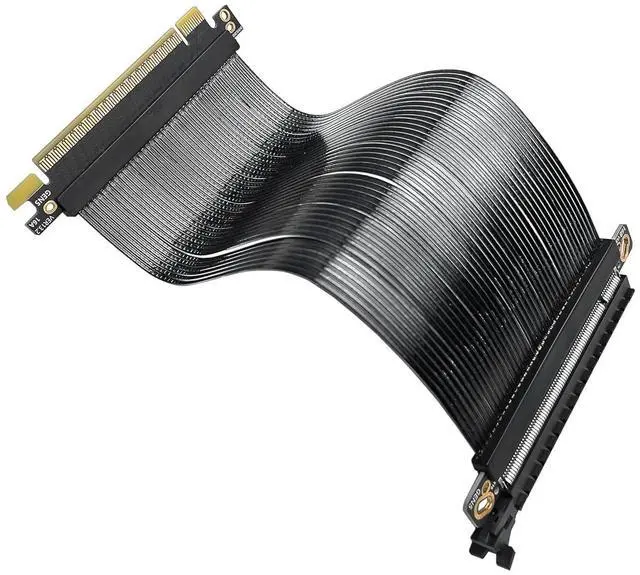 Alt view image 6 of 7 - PCIe 5.0 X16 64GB/s Extension Cable 180-degree Parallel GPU Adapter Graphics Card GEN5 High Speed Cable 16AB5 for Computer Server Host (20CM)