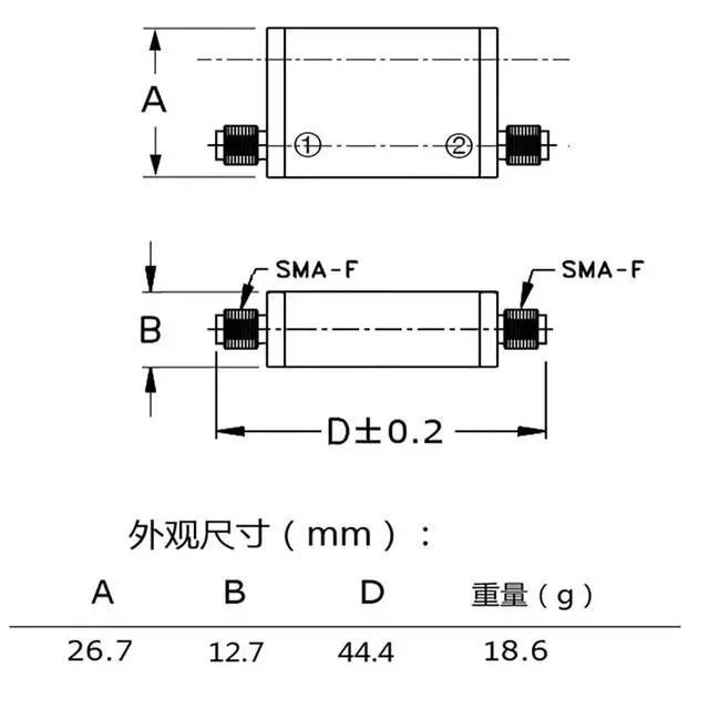Alt view image 4 of 7 - 1200MHz /1550~1615MHz Frequency Band Protection Band-Reject Filter Notch Filter Compatible with GPS, Beidou and Other Satellite Positioning (1200MHz for Sub Frequency)