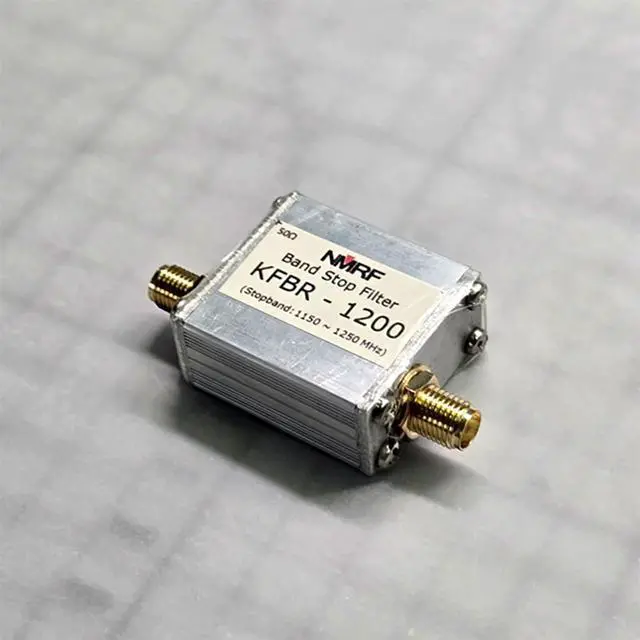 Alt view image 5 of 7 - 1200MHz /1550~1615MHz Frequency Band Protection Band-Reject Filter Notch Filter Compatible with GPS, Beidou and Other Satellite Positioning (1200MHz for Sub Frequency)