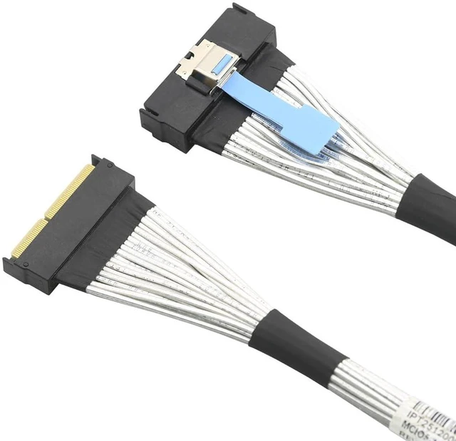 Alt view image 5 of 7 - 32GT/s Slimline SAS MCIO 5.0 124P 16X to MCIO 5.0 124P Server Extension Cable Data Transfer Cord (25CM)