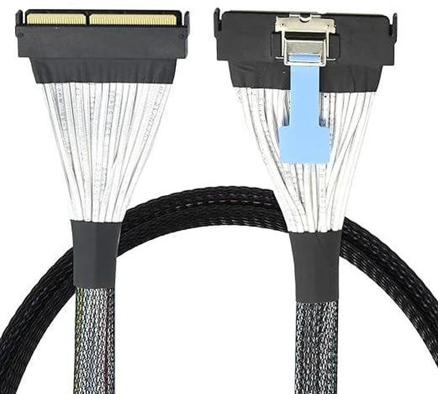 Main image of 32GT/s Slimline SAS MCIO 5.0 124P 16X to MCIO 5.0 124P Server Extension Cable Data Transfer Cord (25CM)