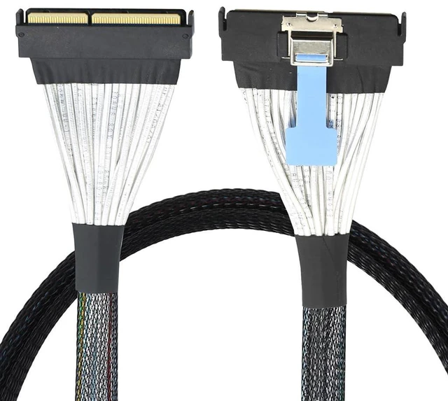 Alt view image 2 of 7 - 32GT/s Slimline SAS MCIO 5.0 124P 16X to MCIO 5.0 124P Server Extension Cable Data Transfer Cord (25CM)