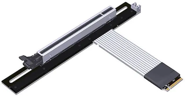 Main image of ADT-K43D M.2 NGFF NVMe Key M to PCI-E x16 Extension Cable SATA Power Cable PCIe4.0 x4 High Speed for STX Motherboard Graphics Card GPU (K43DP,15CM)