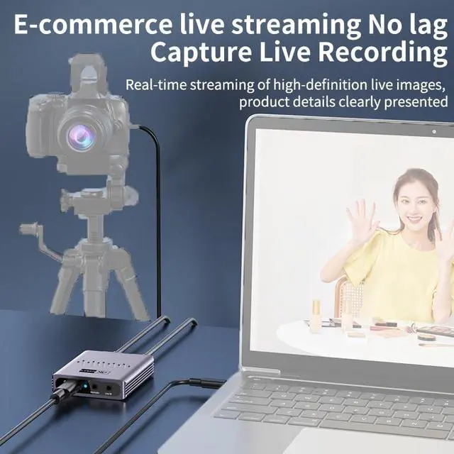 Alt view image 6 of 7 - USB 3.0 Video Capture Card 4K HD 60Hz Display Camera Live Recording Grabber Compatible with HDMI PS4 OBS Game