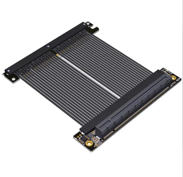 Main image of ADT-M33 PCIe 4.0 x16 Extension Cable 15CM Dual Reverse Gen4 256G/bps Graphics Card Extender Compatible with ITX A4 Chassis (M33JM-TS)