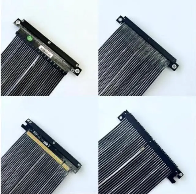 Alt view image 3 of 7 - ADT-M33 PCIe 4.0 x16 Extension Cable 15CM Dual Reverse Gen4 256G/bps Graphics Card Extender Compatible with ITX A4 Chassis (M33JK-TS)