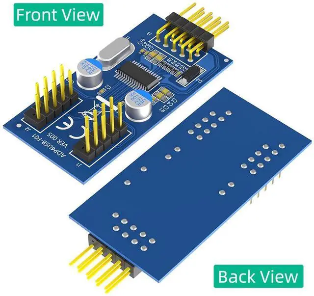Alt view image 5 of 7 - 1 to 2 USB 2.0 9Pin Header Splitter Male to Female Extension Board with 30cm Cable Prevent Short Circuit Socket for Motherboard (USB 2.0 9Pin 1 to 2)