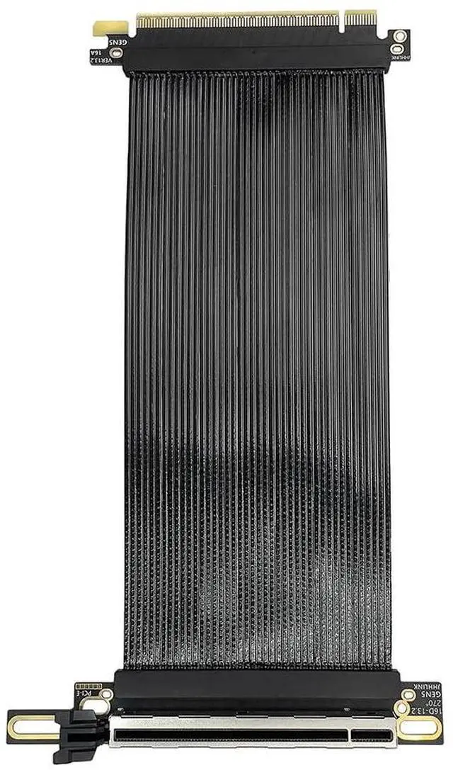 Main image of PCIe 5.0 X16 64GB/s Extension Cable 270-degree Reverse Right- Angle GPU Adapter Graphics Card GEN5 High Speed Cable 16AB5 Compatible with 217e / NZ XT H1 Case (32CM)