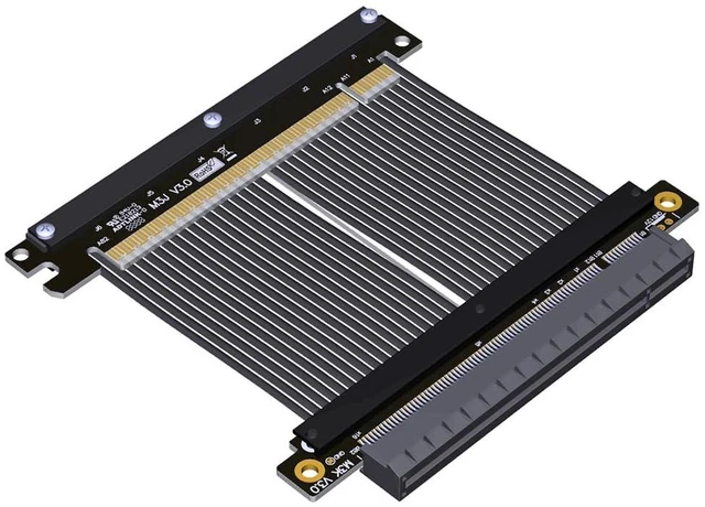 Main image of ADT-M33 PCIe 4.0 x16 Extension Cable 15CM Dual Reverse Gen4 256G/bps Graphics Card Extender Compatible with ITX A4 Chassis (M33JK-TS)
