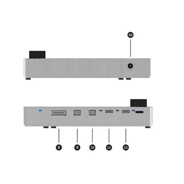 Alt view image 4 of 6 - USB4 Graphics Docking Station with 2.5Gbps RJ45 Ethernet Port + USB-A 10Gbps Port +SD/TF Card Slot Compatible with Thunderbolt 4 3 C3893-1