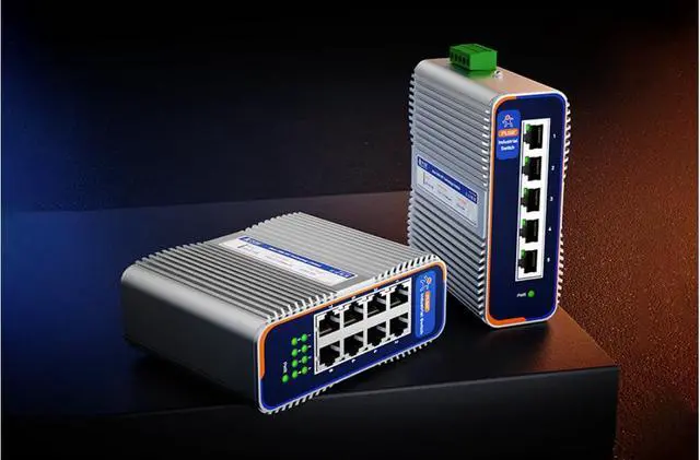 Alt view image 2 of 7 - USR-ISF RJ45 Ports Unmanaged Industrial Ethernet Switch 100Mbps Gigabit Switch USR-ISF1005 / USR-ISF1008 (8 Port RJ45)