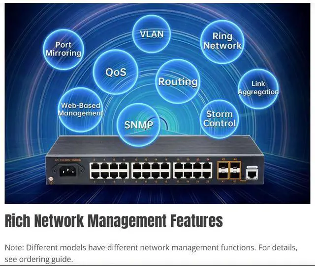 Alt view image 7 of 7 - USR-ISF RJ45 Ports Unmanaged Industrial Ethernet Switch 100Mbps Gigabit Switch USR-ISF1005 / USR-ISF1008 (8 Port RJ45)