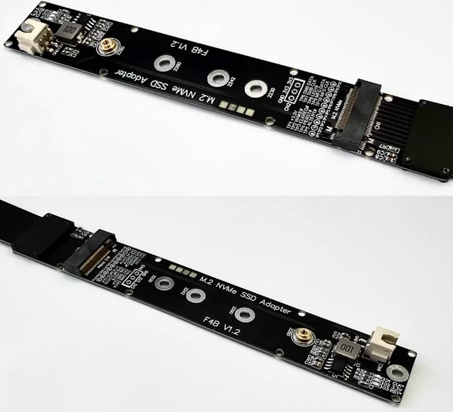 Alt view image 3 of 7 - ADT-F44 PCIe 5.0 X4 Extension Cable gen5 128G/bps Compatible with M.2 NVMe SSD (F44AB,50cm)