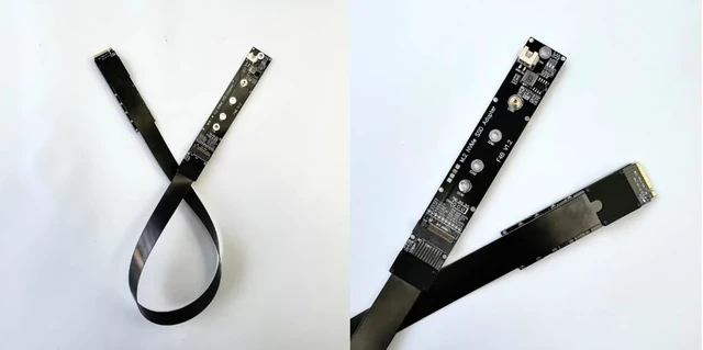 Alt view image 5 of 7 - ADT-F44 PCIe 5.0 X4 Extension Cable gen5 128G/bps Compatible with M.2 NVMe SSD (F44AB,50cm)