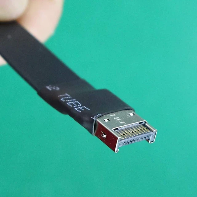 Alt view image 4 of 6 - USB3.2 Extension Cable USB-C Female to Type E Male 19P/20P Motherboard Converter Cable (T7B-F6A,15cm)