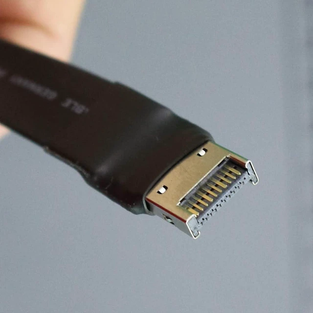 Alt view image 3 of 7 - USB3.2 Extension Cable USB-C Female to Type E Male 19P/20P Motherboard Converter Cable (T8T-F6A,15cm)