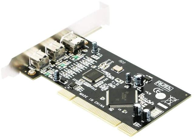Alt view image 2 of 5 - PCI Combo Add on Cards 2X IEEE 1394B 9 Pin & 1x 1394A 6 Pin 1394 Extension Adapter PCI Controller Card for Firewire Destop PC