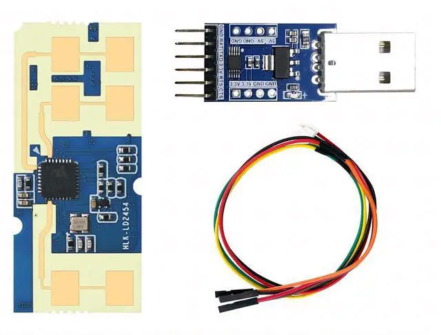 Main image of HLK-LD2454 24G Multi-Target Human Motion Trajectory Radar Sensor Module Single-Transmitter, Dual-Receiver via Serial Communication (Module Test Kit)