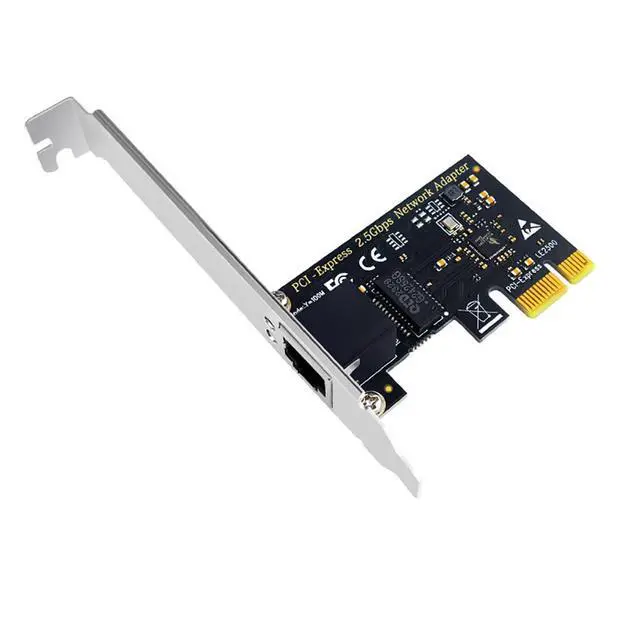 Alt view image 4 of 4 - JMT PCI-E 2.5G Gigabit Network Card 2500M Soft Routing 5Gbps Wired/Wireless for Desktop (SU-LE2500P)