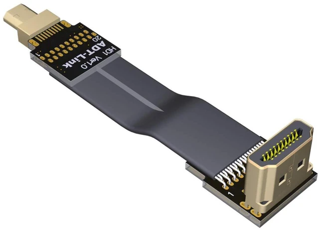 Main image of FPV Cable for HDMI Micro Mini Flat Camera Connector 5cm-50cm Flexible Wire Line 18Gbps 4K@50/60 2160p for HDMI2.0 for FPV Camera (25cm,A2-D1)