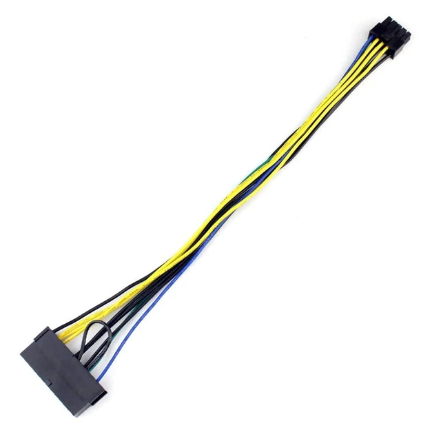 Alt view image 2 of 5 - JMT 1PCS 30cm 24P to 10P,10p Power Cord 10-pin Adapter Cable 24-pin to 10-pin ATX Main Power Adapter Braided Cable for Lenovo Motherboard (No Envelope net)