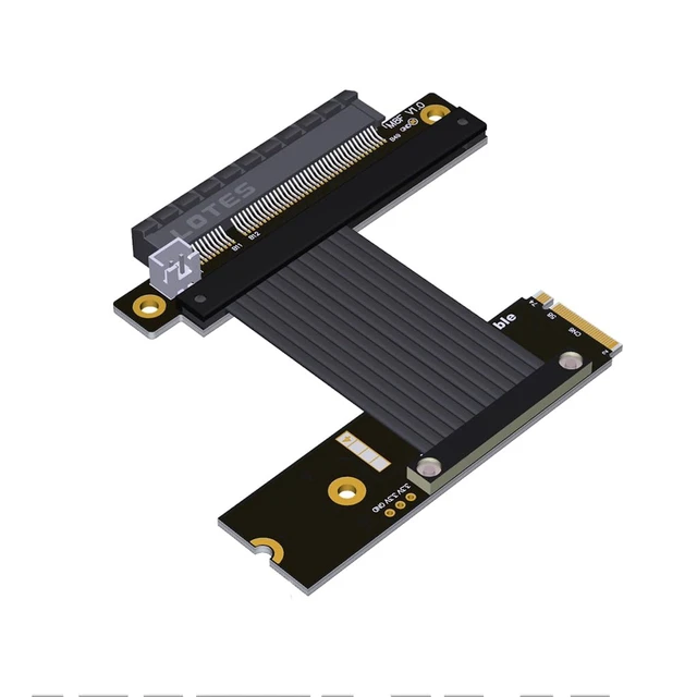 Main image of 64G/BPS M.2 NVMe to x8 PCIe4.0 Extension Cable GEN4 Adapter Compatible with M2 NVME 2230 2240 2260 2280 SSD (M48UF,15CM)