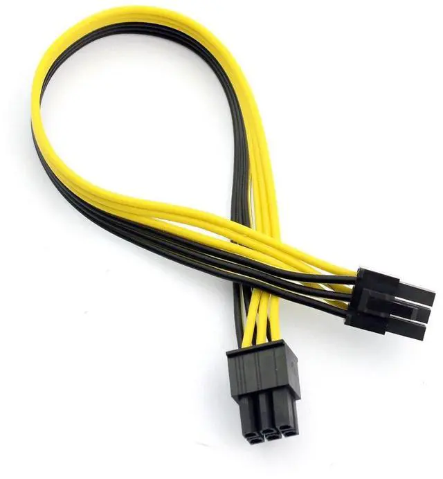 Main image of JMT 1/2/4/10 PCS PCI-E 6P Male to 6Pin Male Graphics Video Card Cable DIY PCIE PCI-Express Power Cable BTC Extended Miner Mining Wire 18AWG (10 PCS)