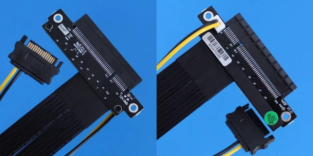 Alt view image 6 of 7 - 64G/BPS M.2 NVMe to x8 PCIe4.0 Extension Cable GEN4 Adapter Compatible with M2 NVME 2230 2240 2260 2280 SSD (M48UF,15CM)