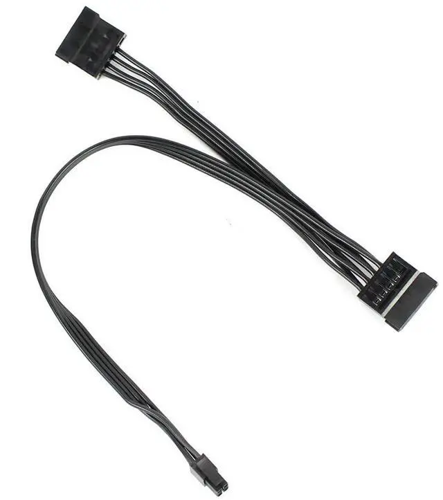 Main image of JMT PC Power Supply Cable Motherboard ATX Mini 4 Pin to SATA SSD for Lenovo M410 M415 M425 B415 M610 M710 M4200R Motherboard 4P to 1 / Turn 2 SATA (Type 4 45cm)